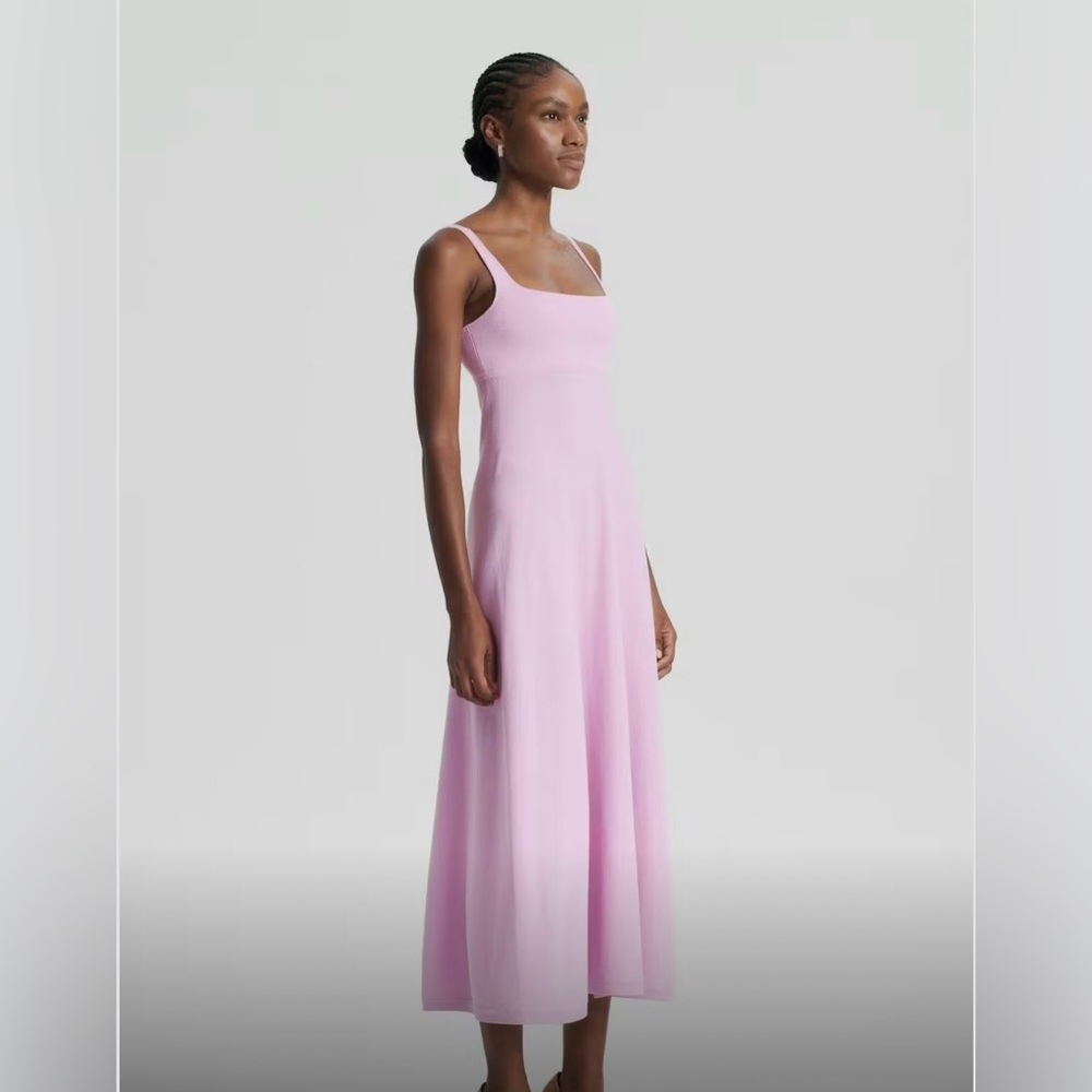 Crepe Knit Squareneck Dress - Picture 3 of 5